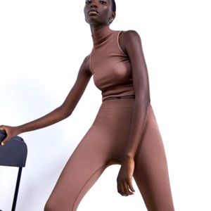 Zara Limitless Contour Leggings-Dark Mink